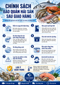 Hướng dẫn bảo quản hải sản sau giao hàng